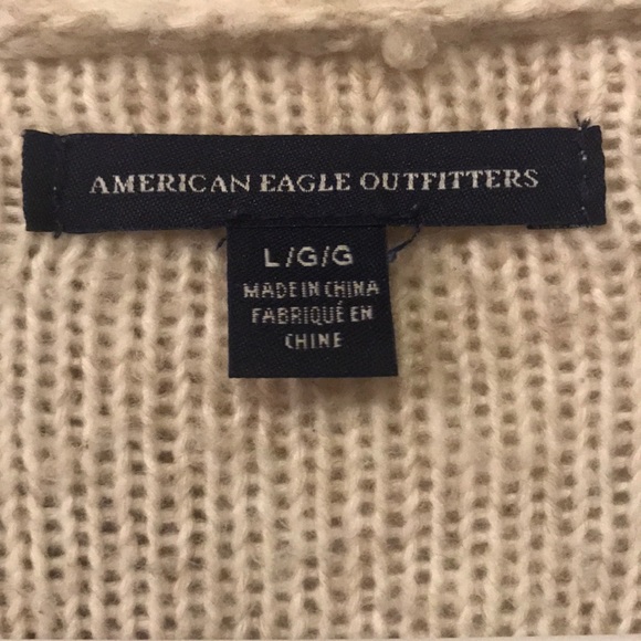 American Eagle Cream Long Cardigan - Picture 3 of 4